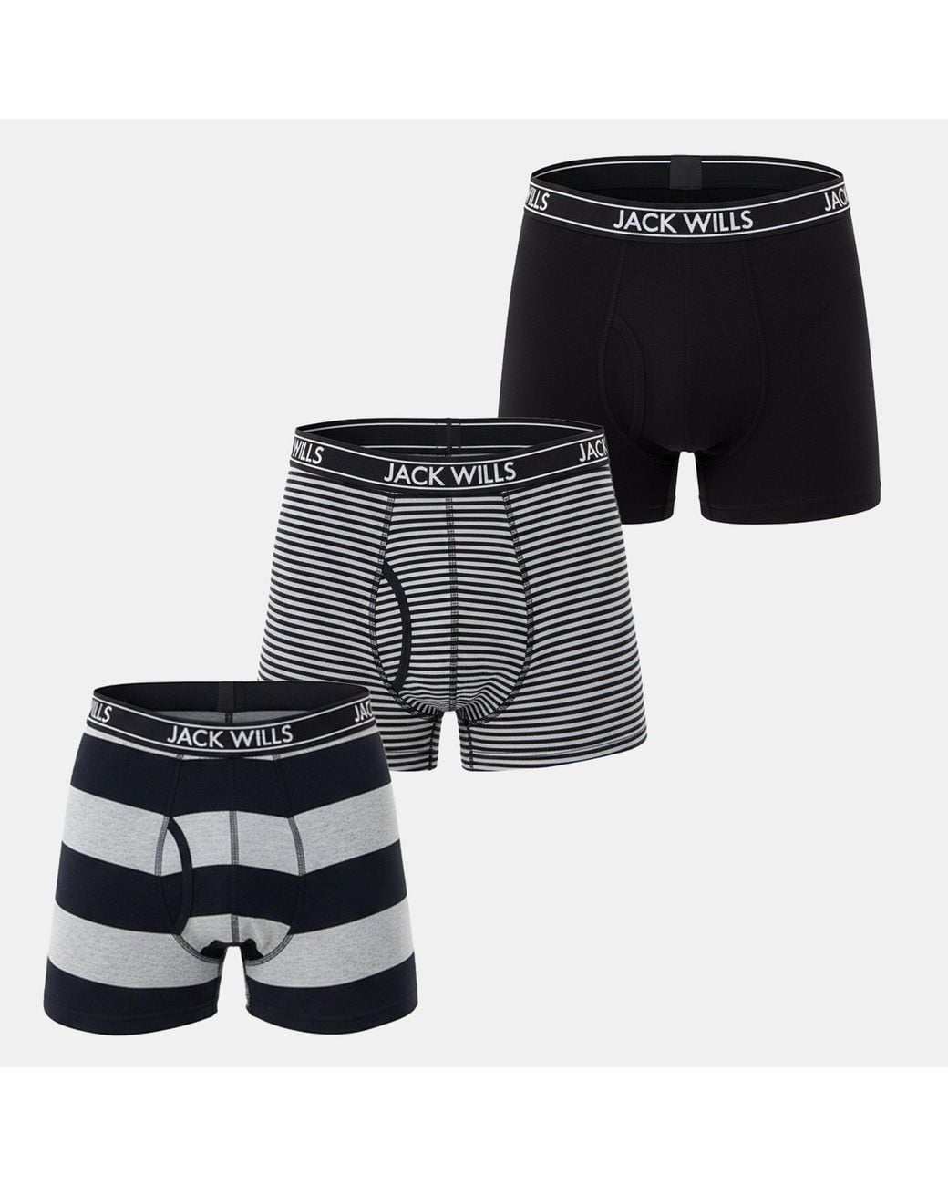 Jack Wills Multicolor Jw Daundley Boxers 3 Pack for men