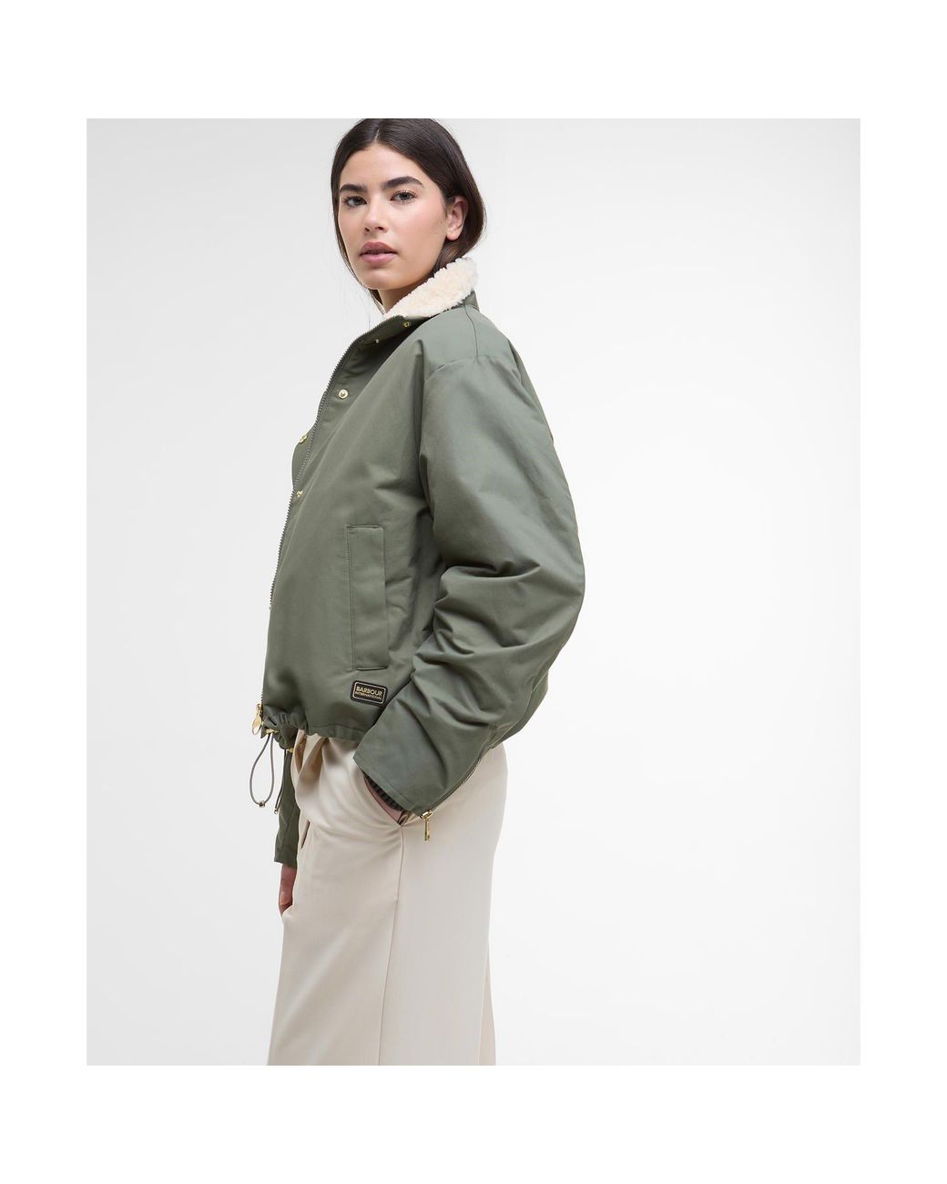 Barbour Green Luanda 3-In-1 Showerproof Long Sleeve Rain Anorak