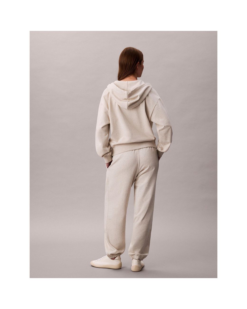 Calvin Klein Gray Ckj Mono Closed Hem Fleece Joggers