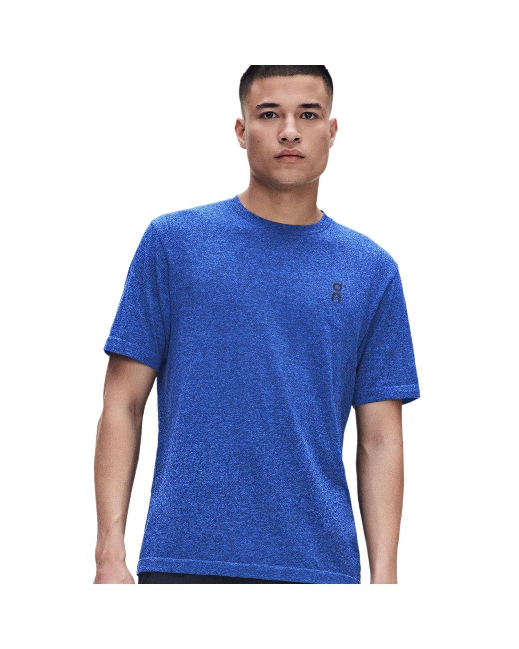 On Shoes Blue Train-T Flex Short-Sleeve Performance T-Shirt for men