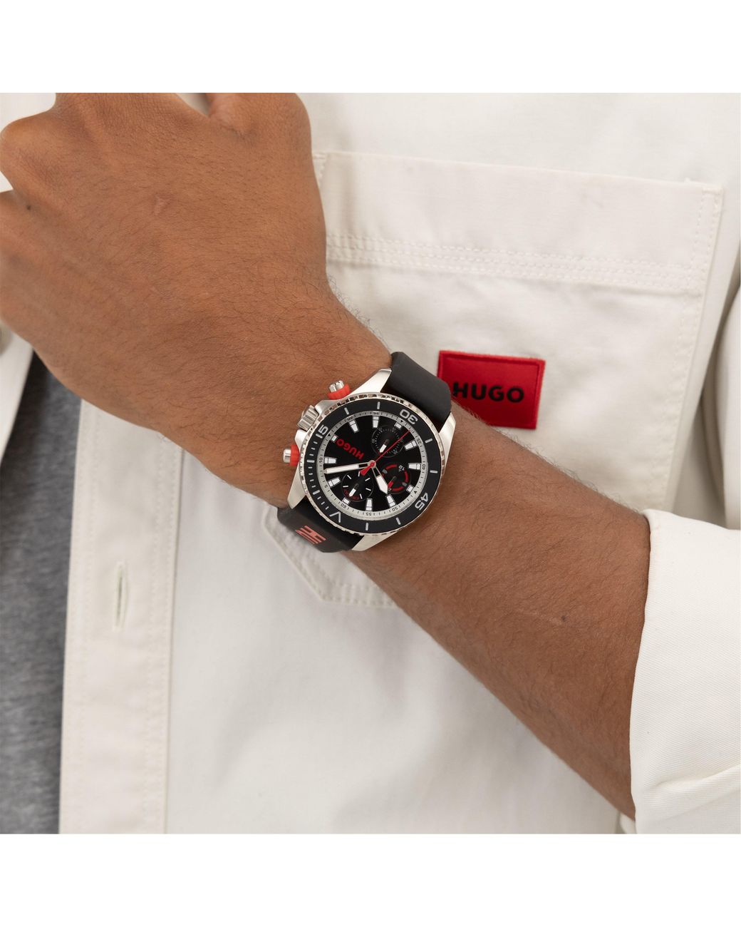 HUGO Black Gents #Dive Watch for men