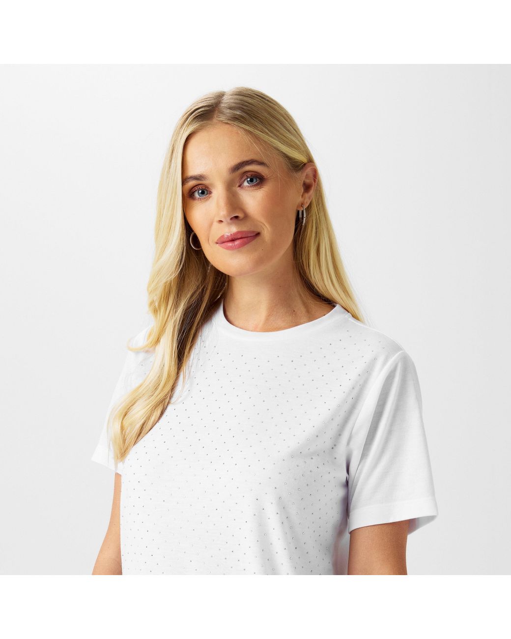 Biba White Diamante T-Shirt