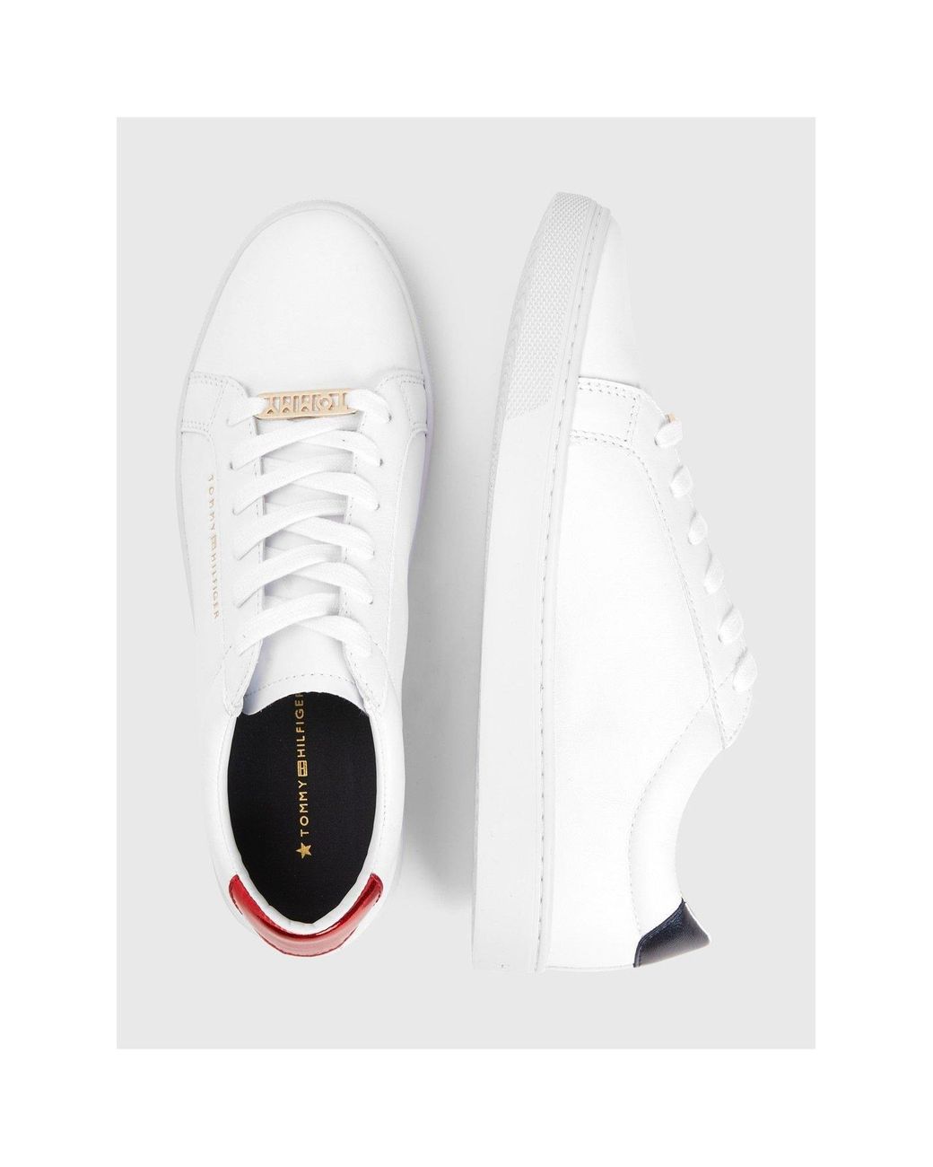 Tommy Hilfiger White Essential Trainers