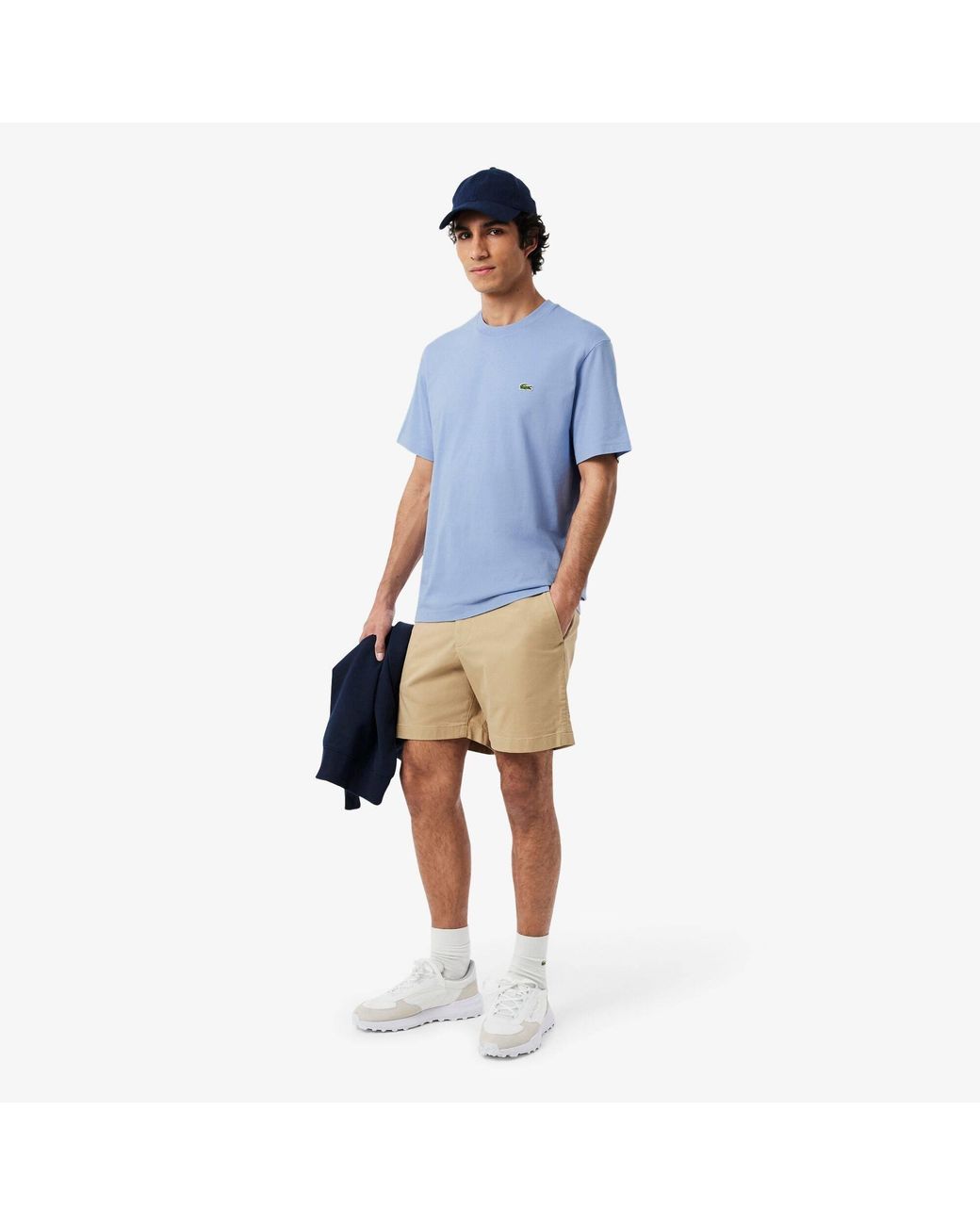 Lacoste Blue Regular Fit Small Logo T-Shirt for men