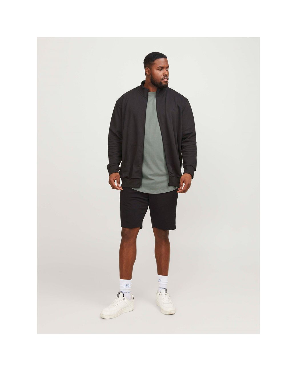 Jack & Jones Gray Jack+ Noa T-Shirt Plus Size for men