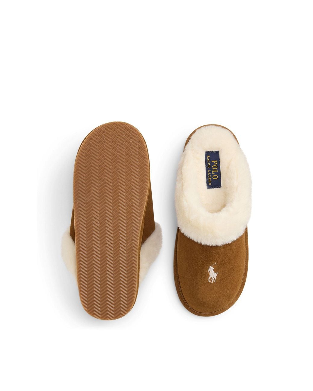 Polo Ralph Lauren Brown Kayleigh Suede Mule Slippers