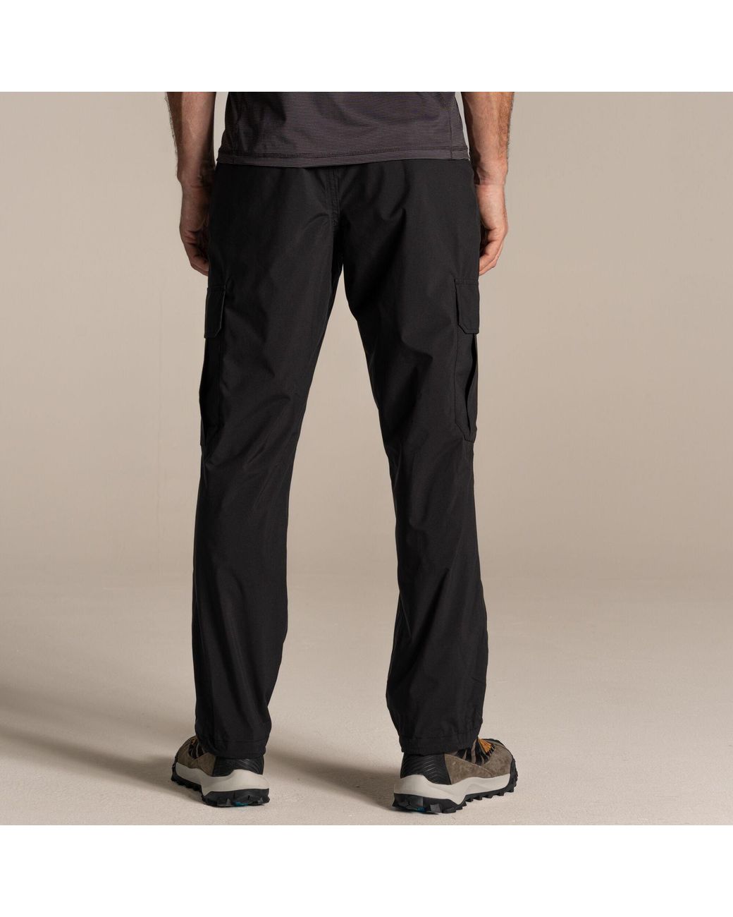 Craghoppers Black Indus Waterproof Trousers for men
