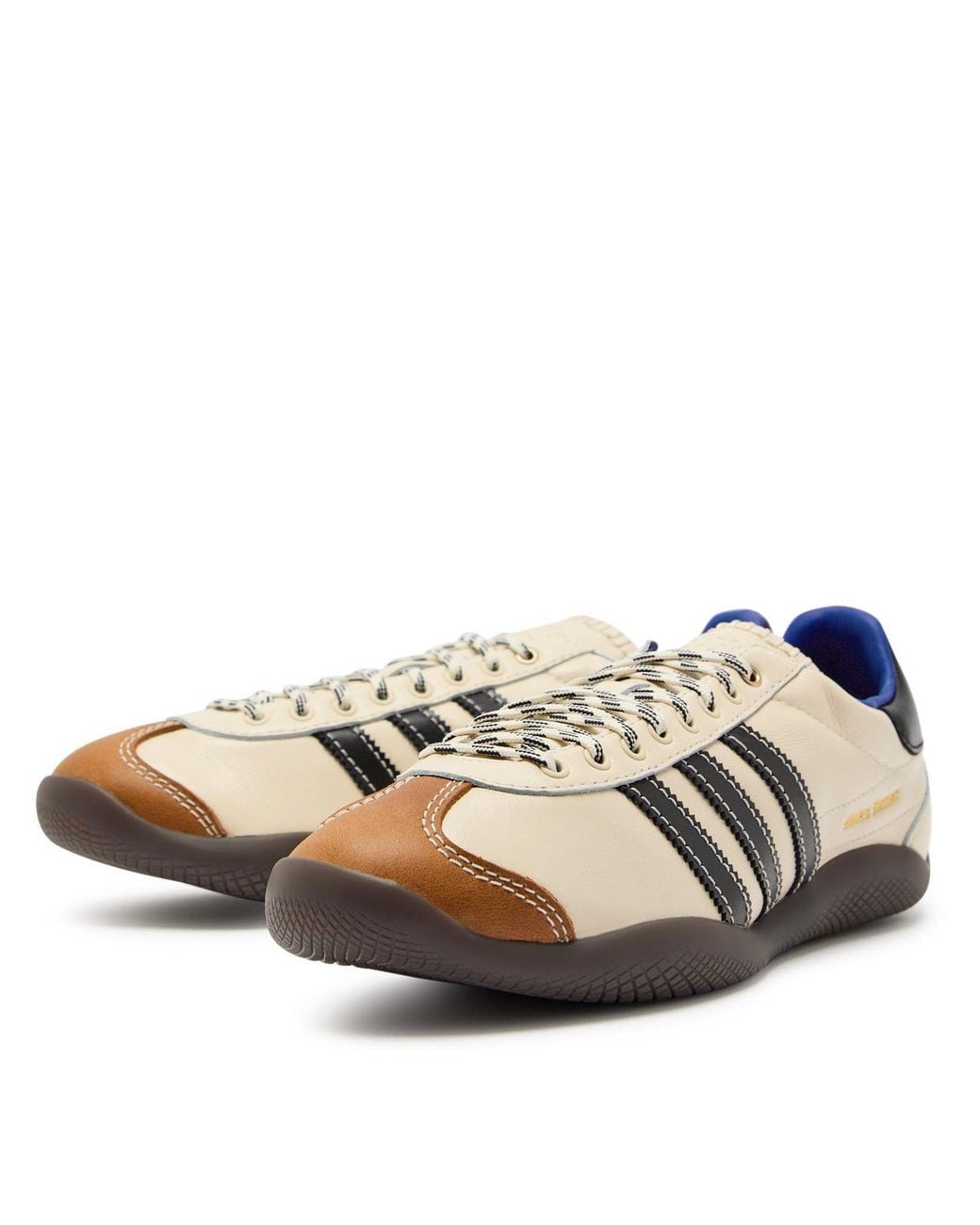 Adidas Originals Brown Karintha Og Leather Low-Top Trainers