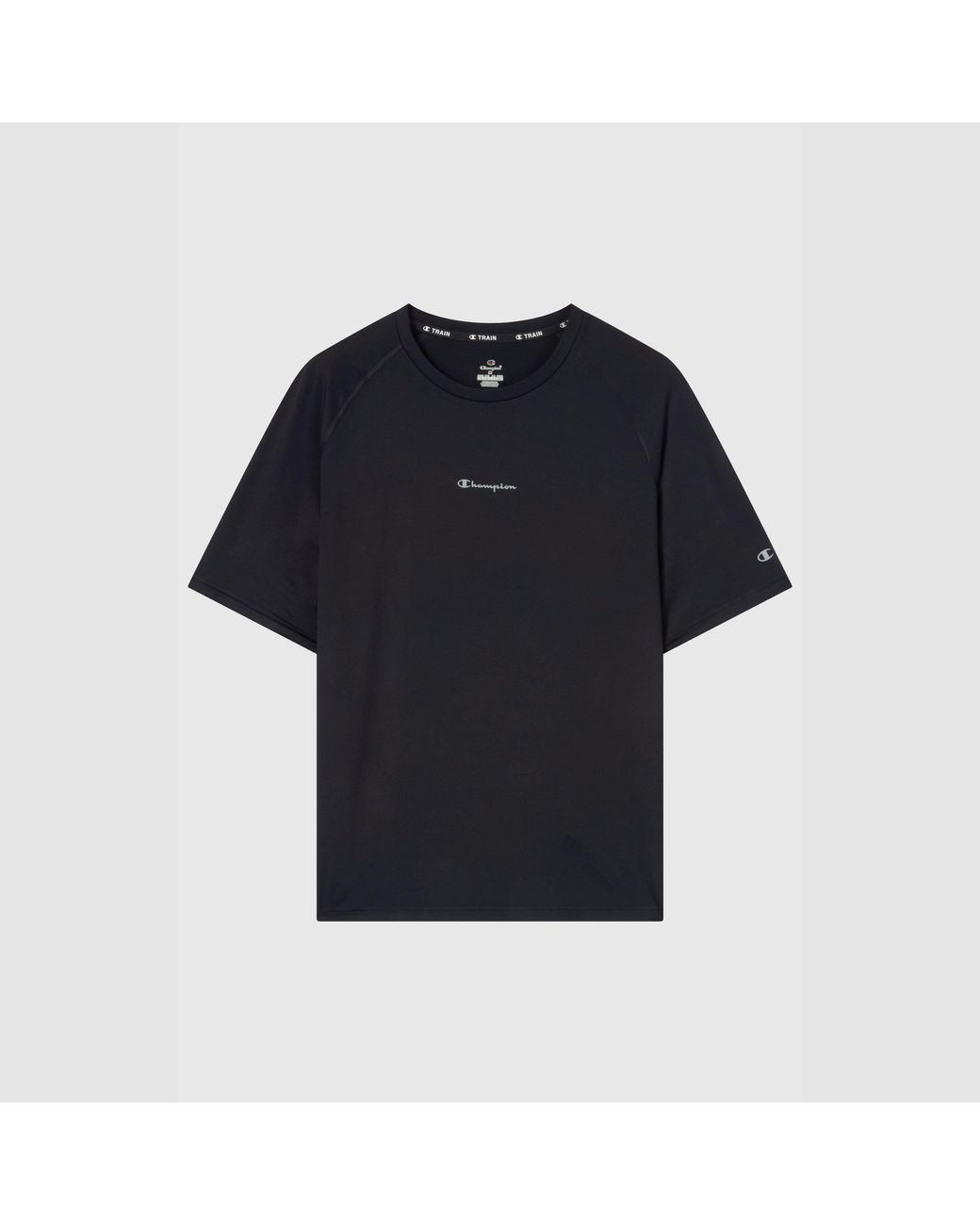 Champion Black Short Sleeve Performance Gym Top for men
