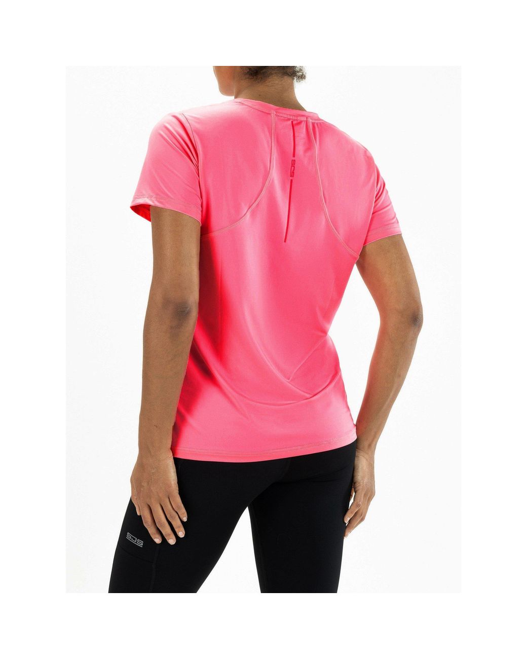 Sjeng Sports Pink Ines Short Sleeve Performance Gym Top