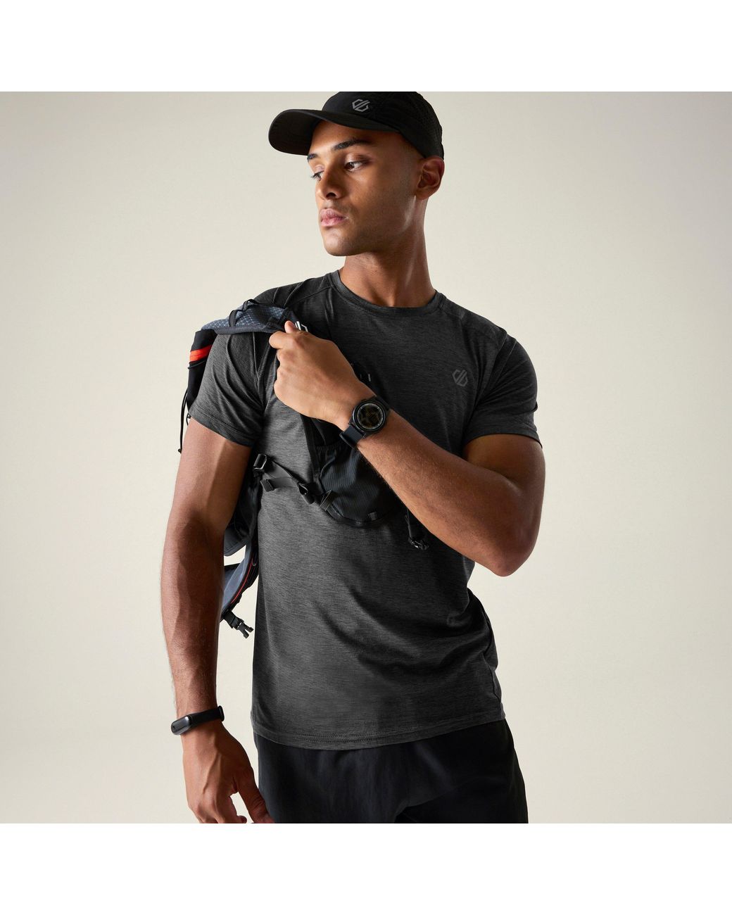Dare 2b Black Persist Short-Sleeve T-Shirt for men