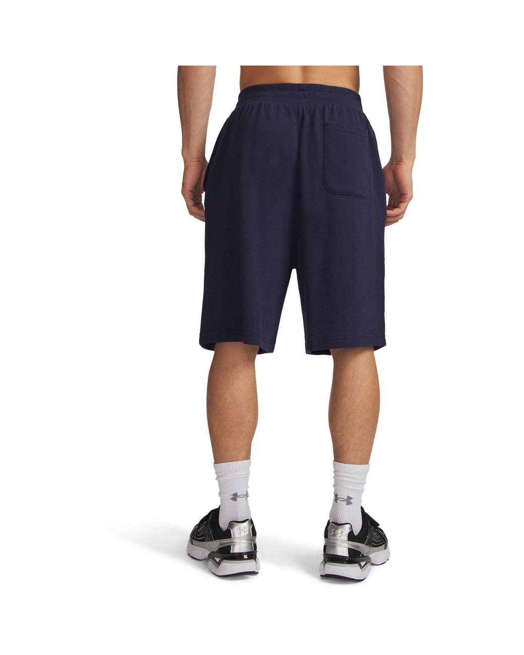 Under Armour Blue Fleece Jogger Shorts for men
