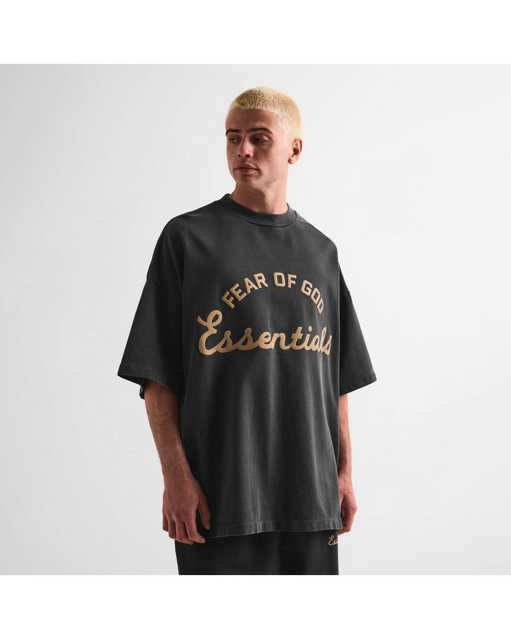 Fear Of God Blue Oversized T-Shirt for men