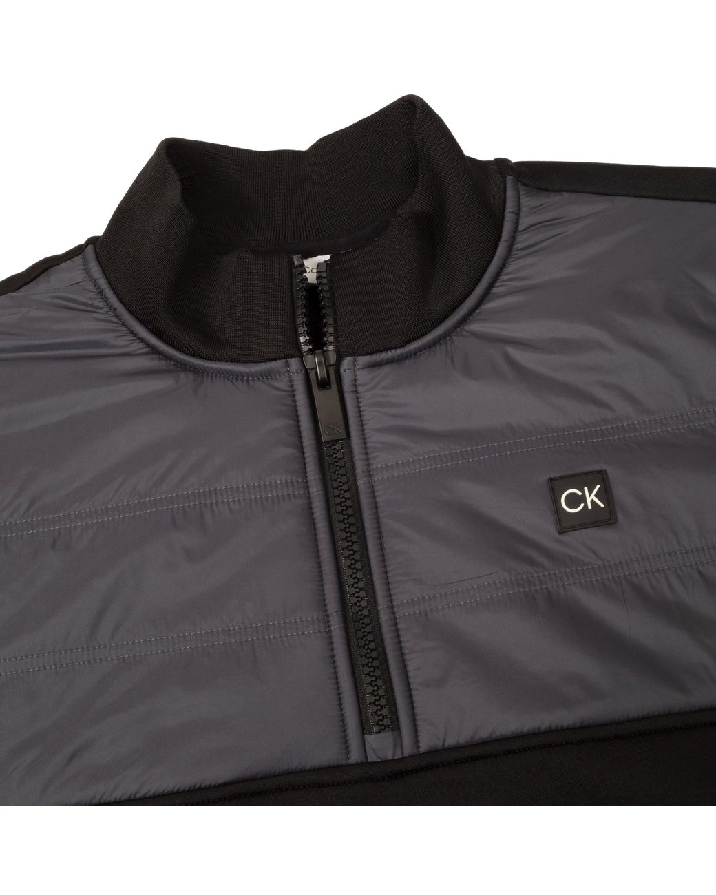 Calvin Klein Black Half Zip Performance Jacket for men