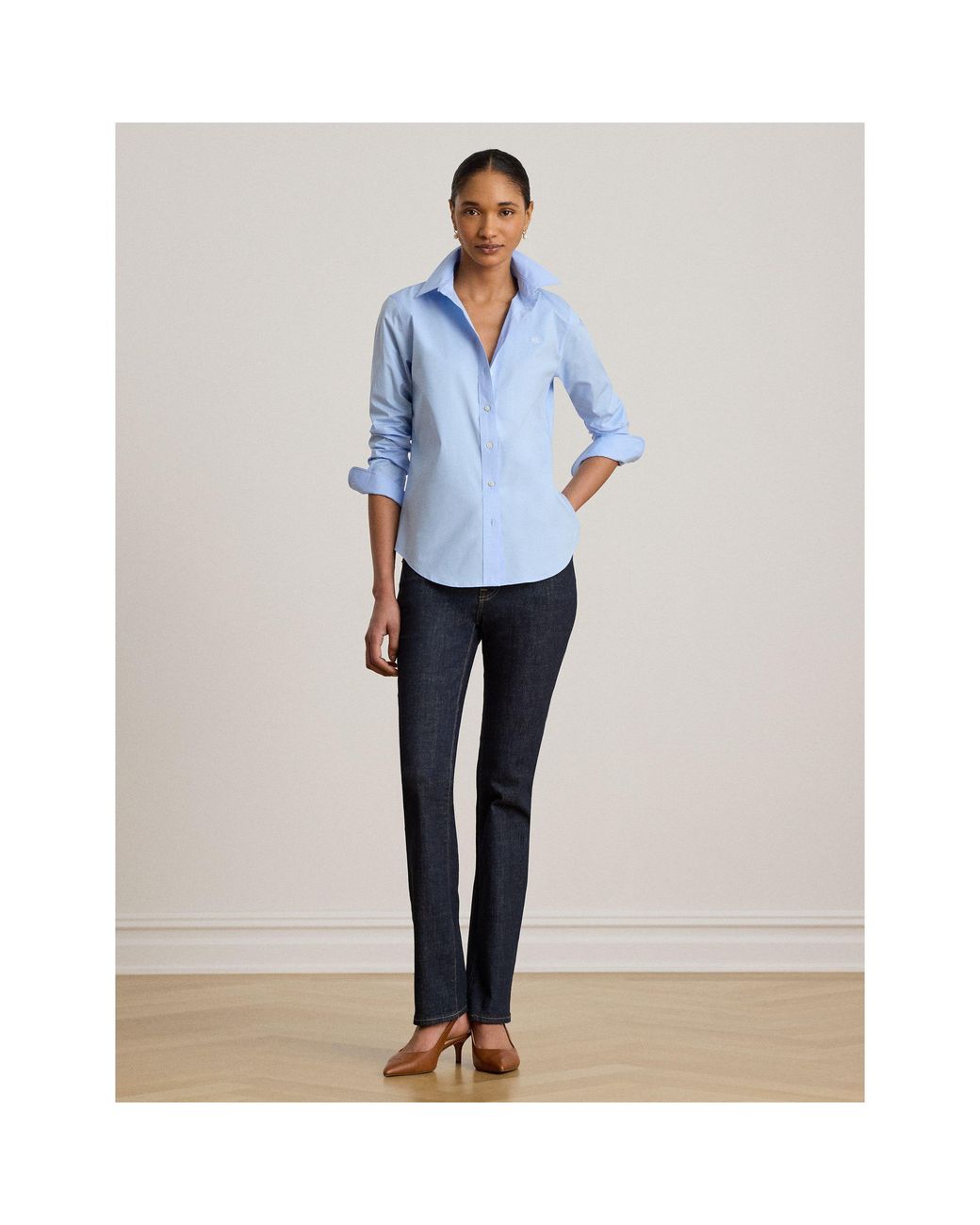 Ralph Lauren Blue Featherweight Cotton Shirt