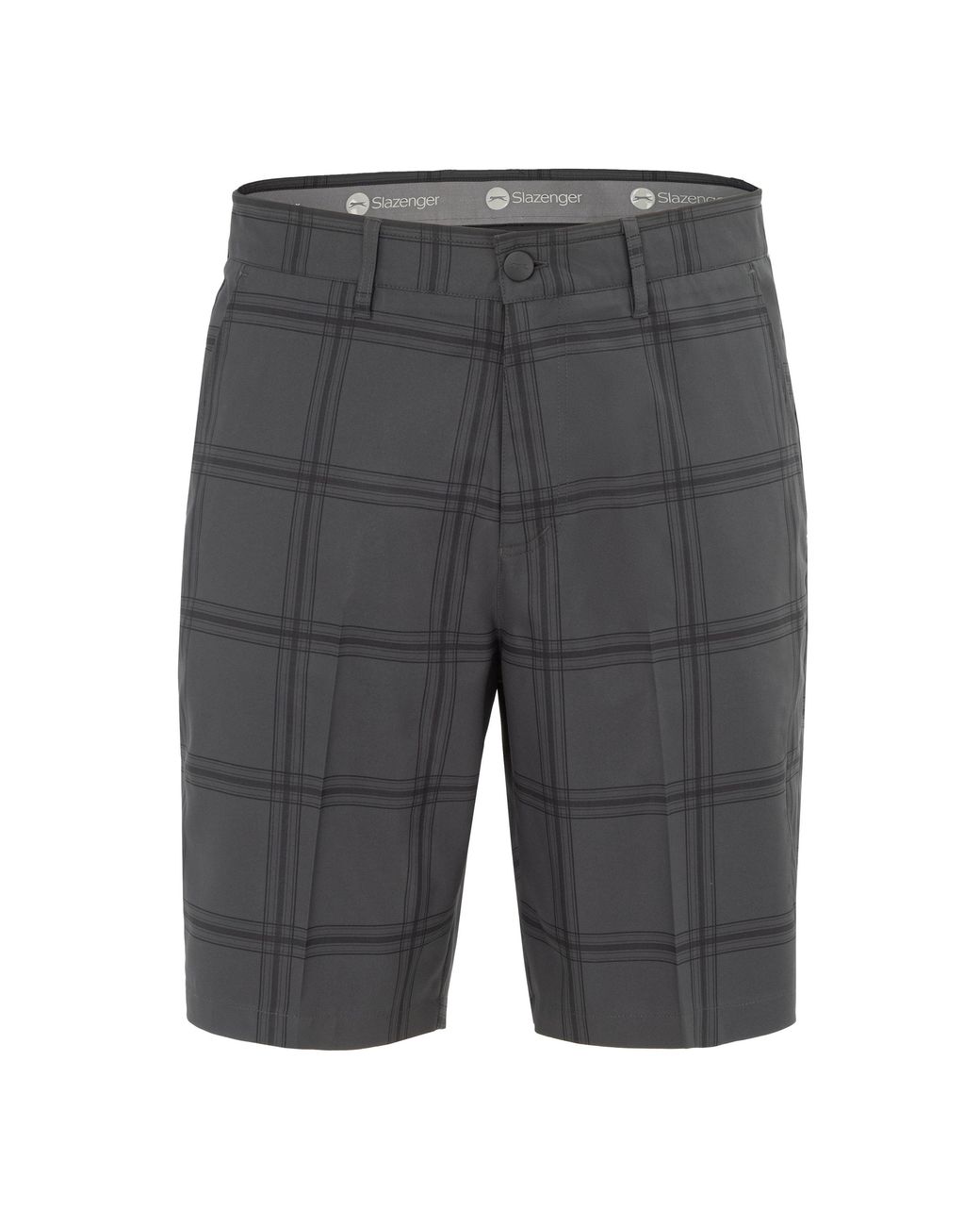 Slazenger 1881 Gray Check Golf Shorts for men