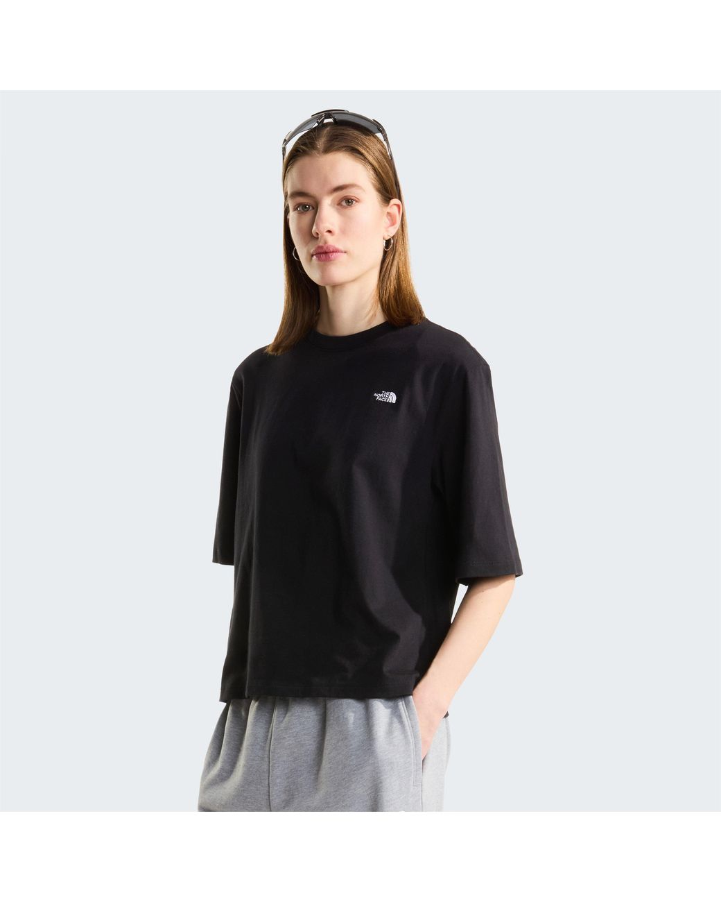 The North Face Black Tnf Essential Simple Dome Boxy Relaxed T-Shirt