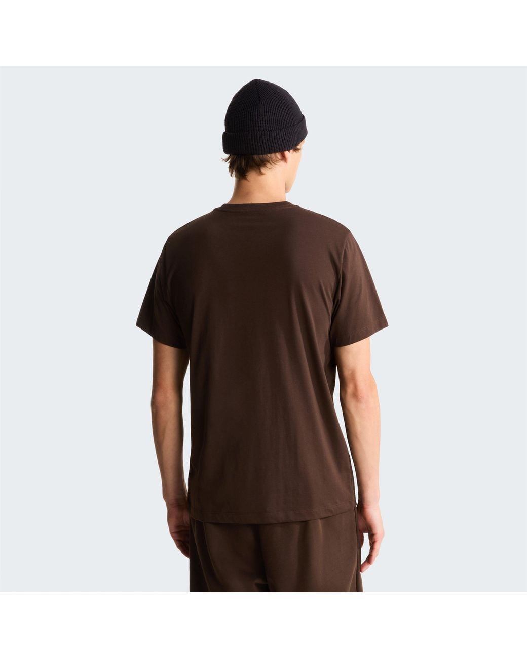 The North Face Brown Regular Fit Simple Dome T-Shirt for men
