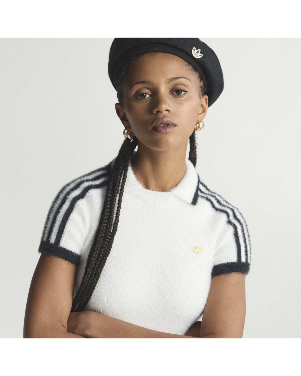 Adidas Originals White Short Sleeve Polo Shirt