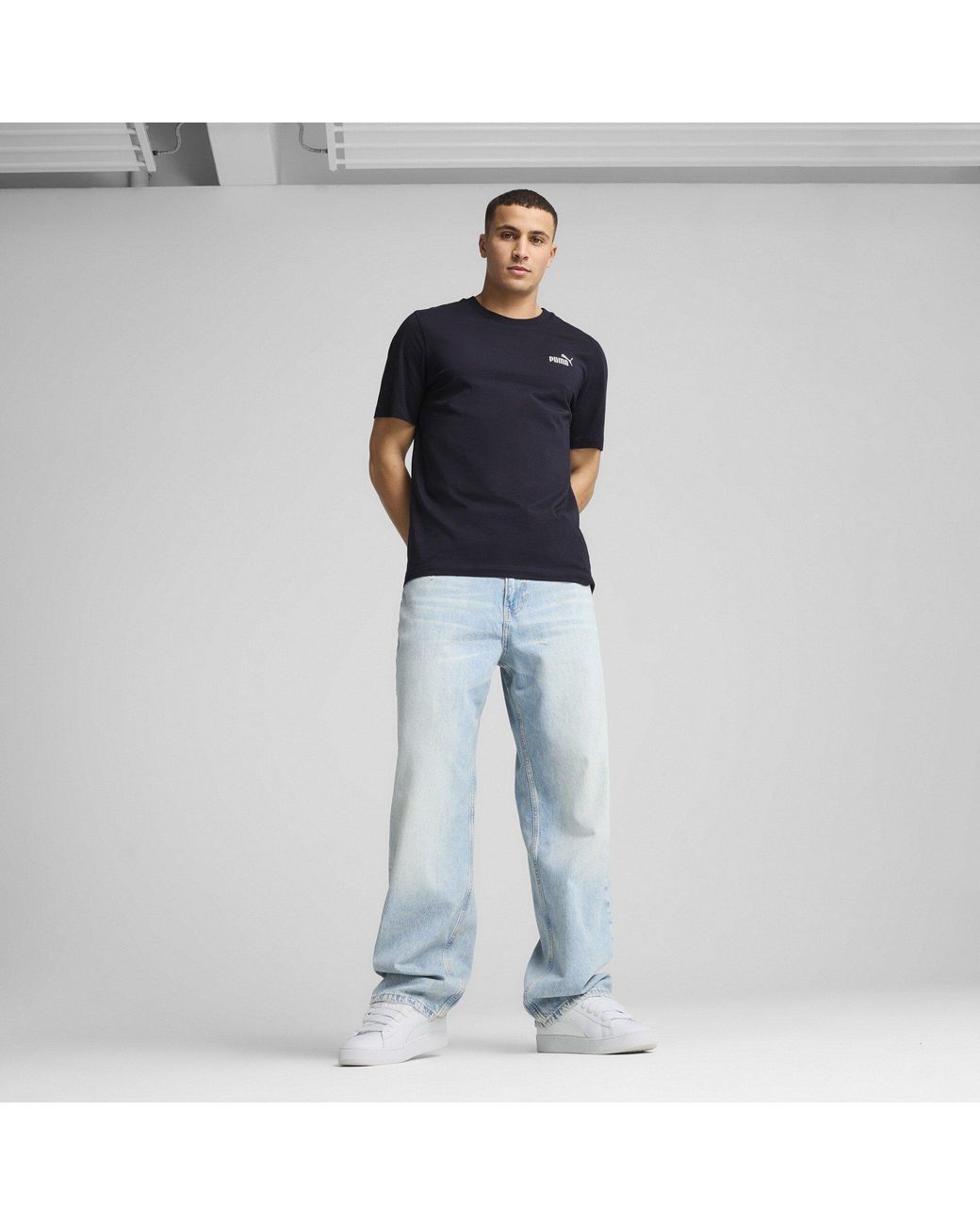 PUMA Blue No. 1 Logo T-Shirt for men