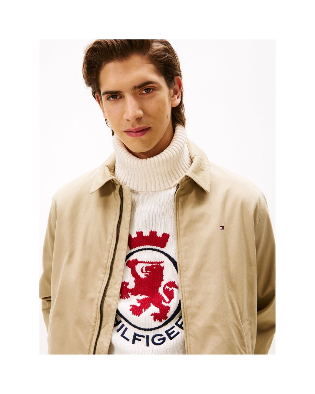 Tommy Hilfiger Natural Cotton Harrington Jacket for men