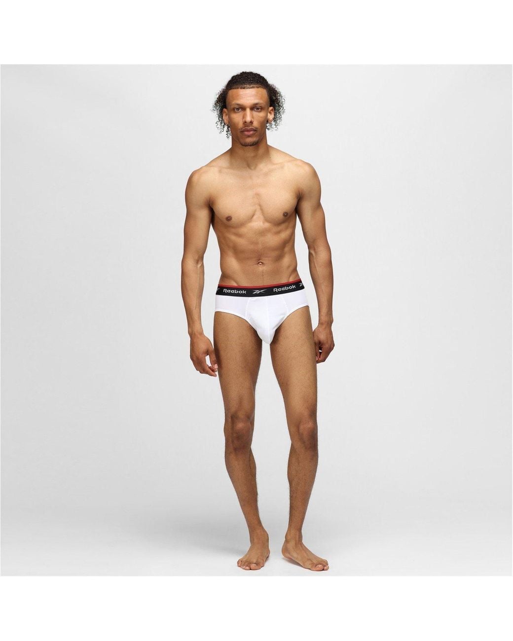 Reebok Black 3 Pack Performance Briefs for men