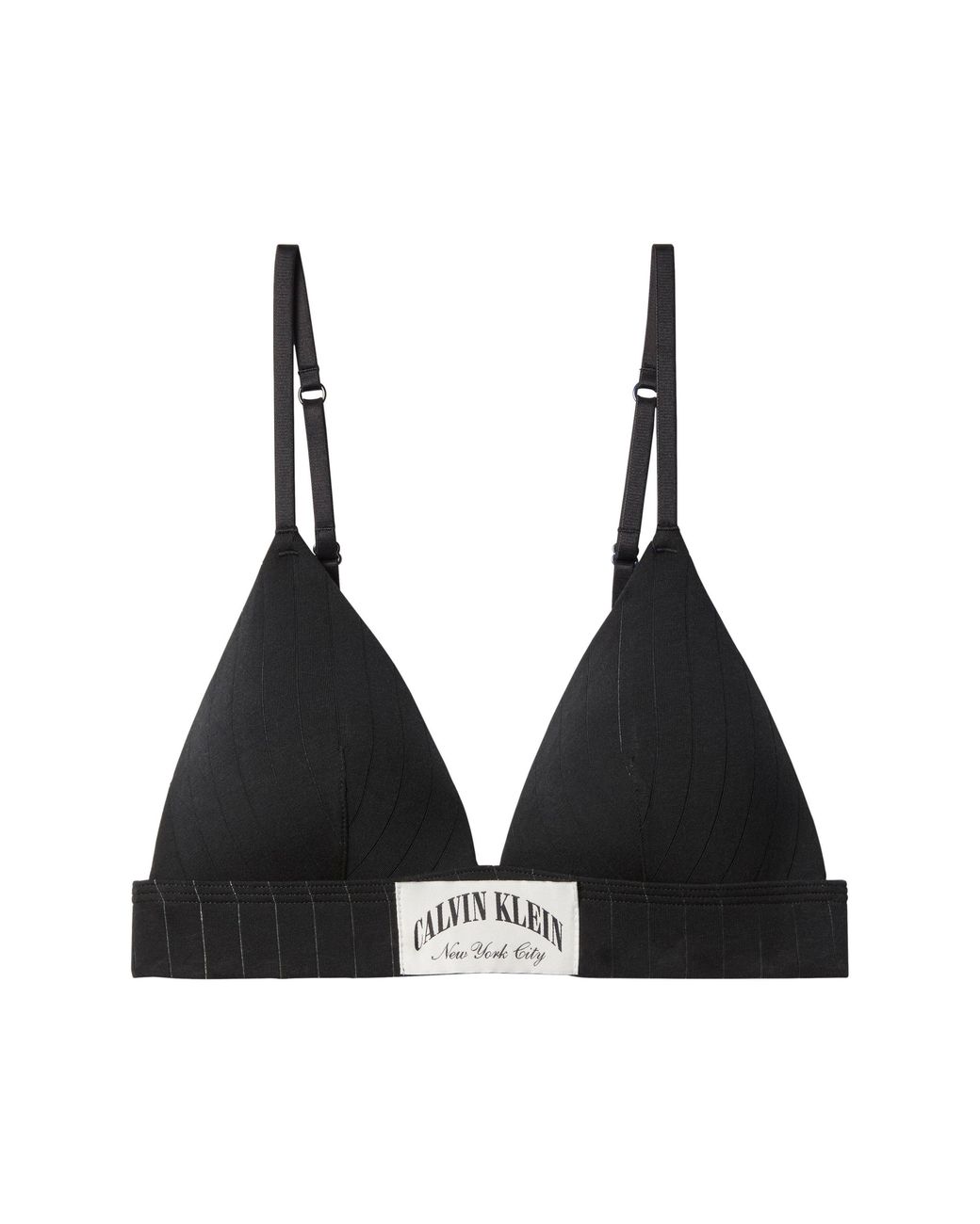 Calvin Klein Black Non Wired Triangle Bralette