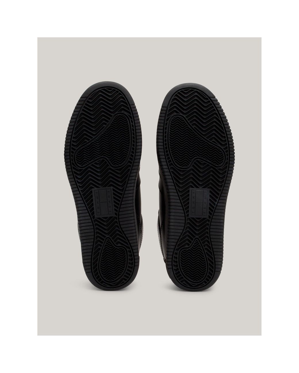 Tommy Hilfiger Black Essential Retro Basketball Trainers