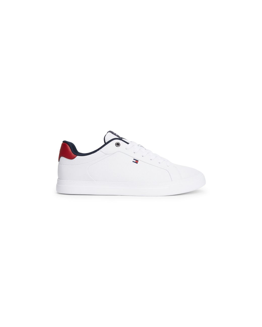 Tommy Hilfiger White Leather Low-Top Trainers for men