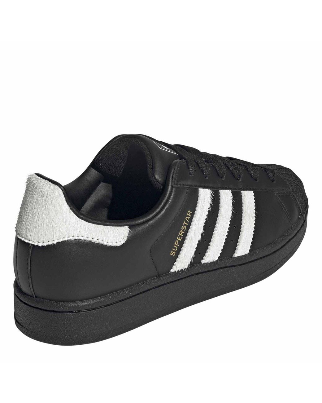 Adidas Originals Black Superstar Ii Leather Low-Top Trainers