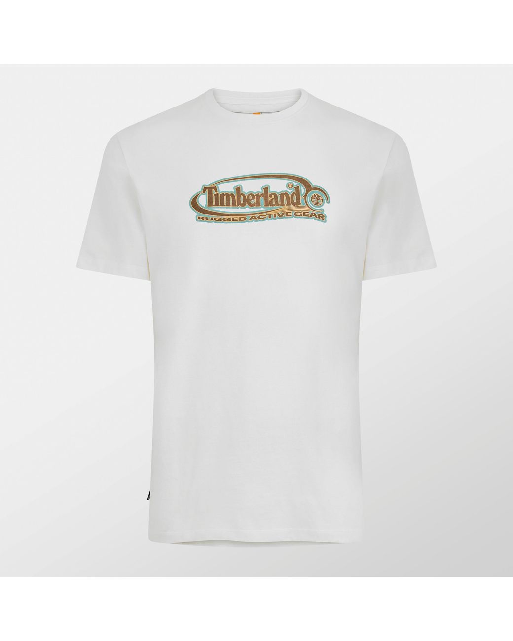 Timberland White Logo Vintage T-Shirt for men