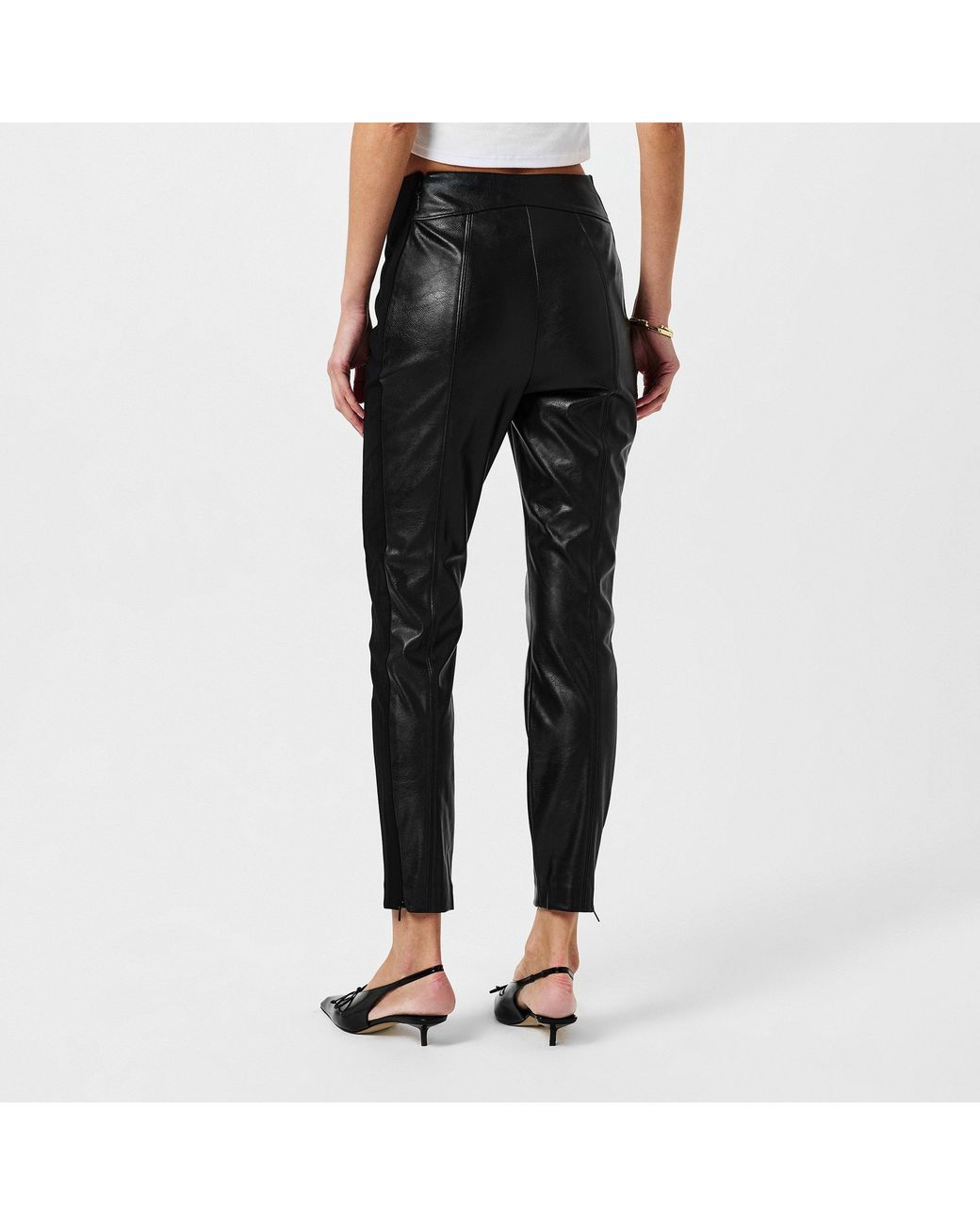 Ted Baker Black Vllada Leather Pants