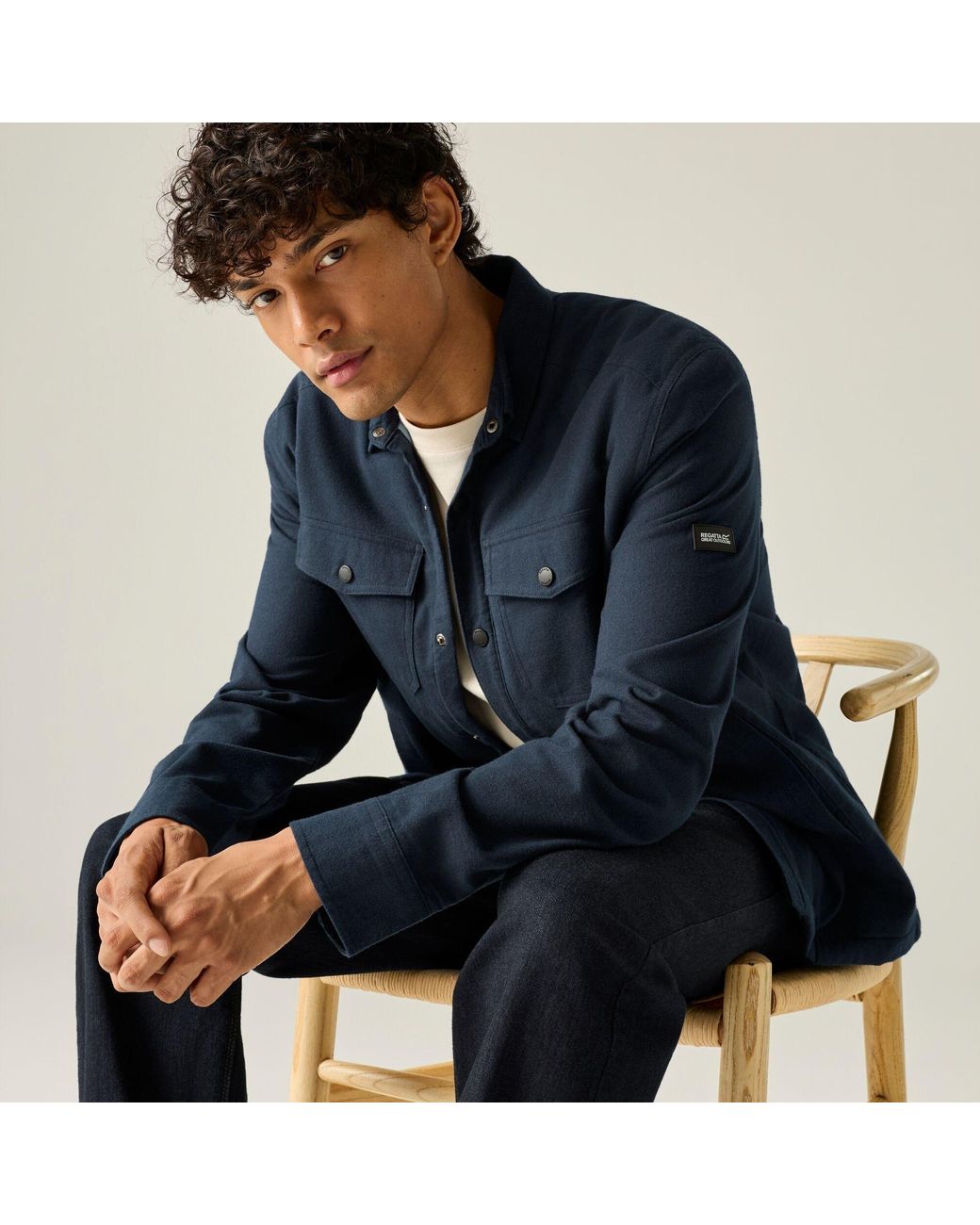 Regatta Blue Spennith Shacket for men