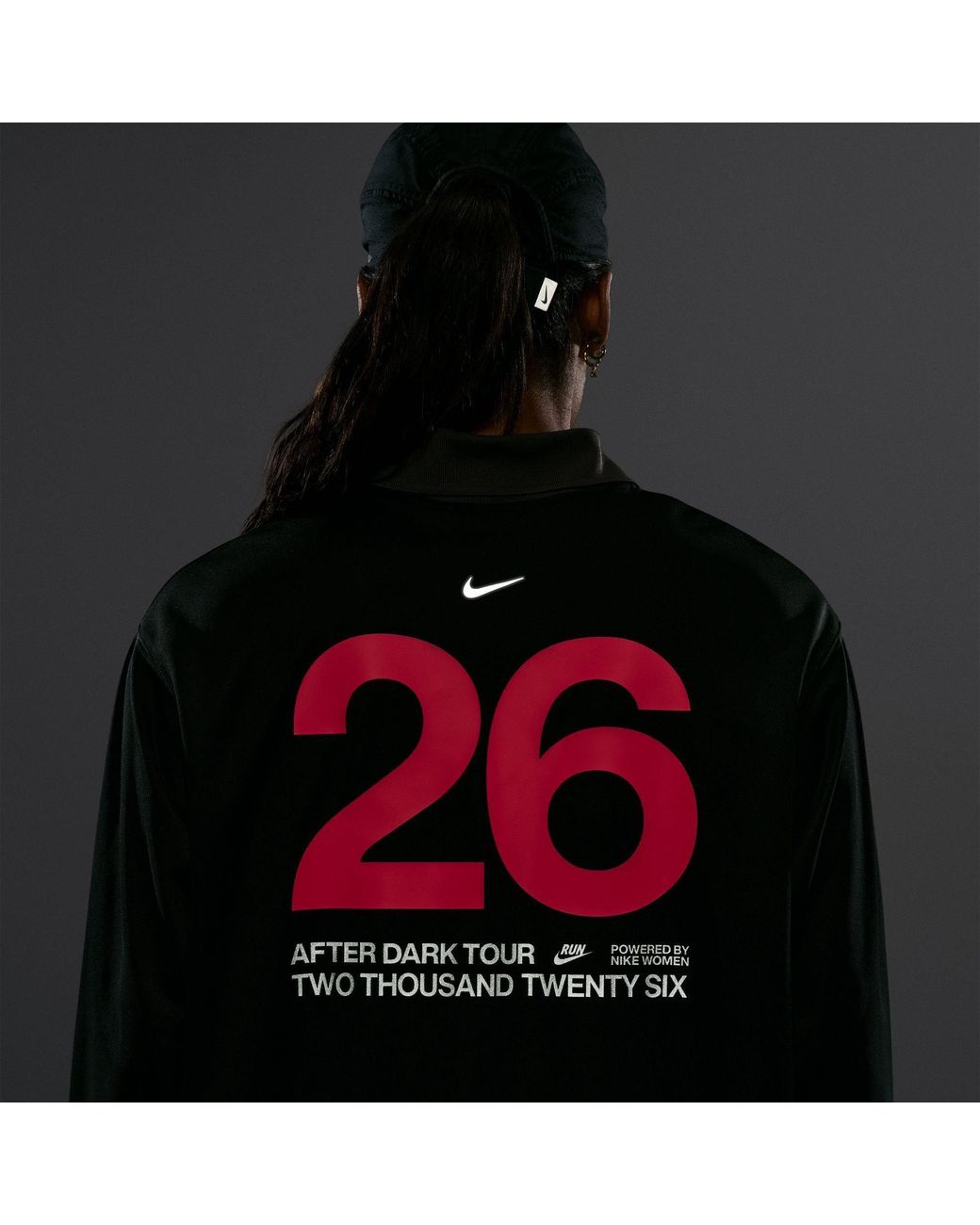 Nike Black Adt Ls Run Tee Ld64