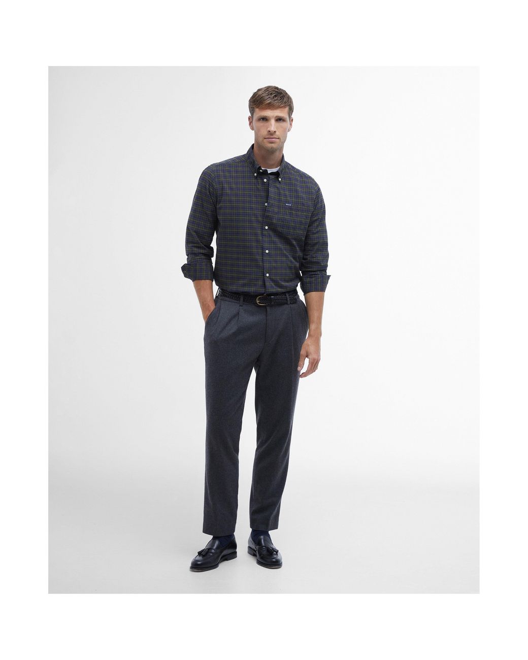 Barbour Black Lomond Tailored Shirt for men