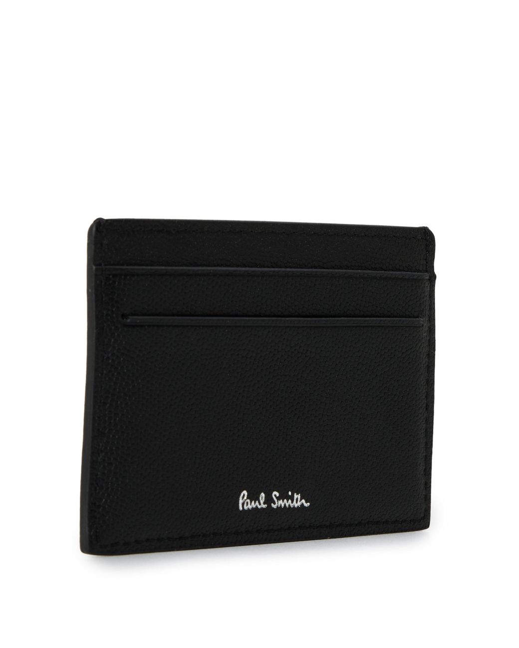 Paul Smith Black Zebra Leather Card Holder for men