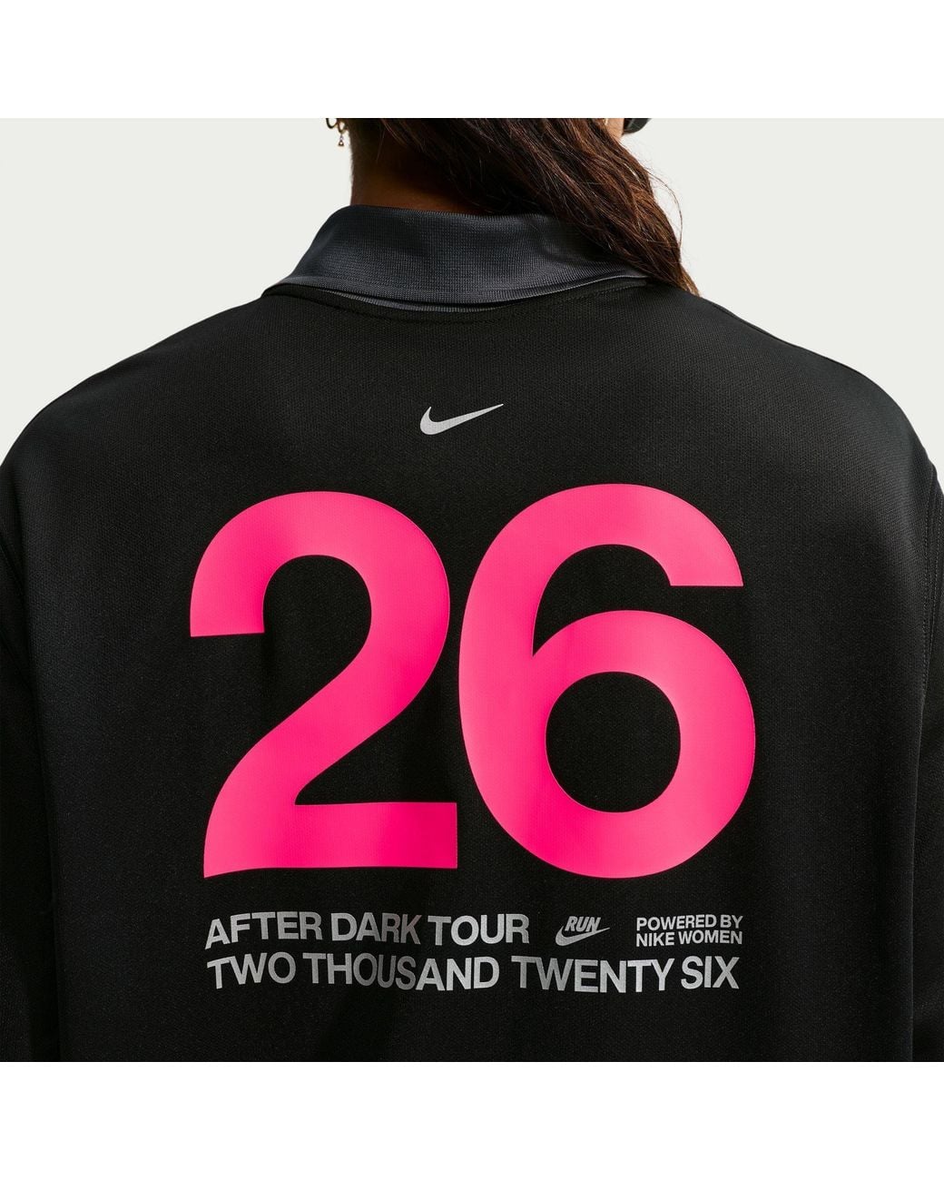 Nike Black Adt Ls Run Tee Ld64
