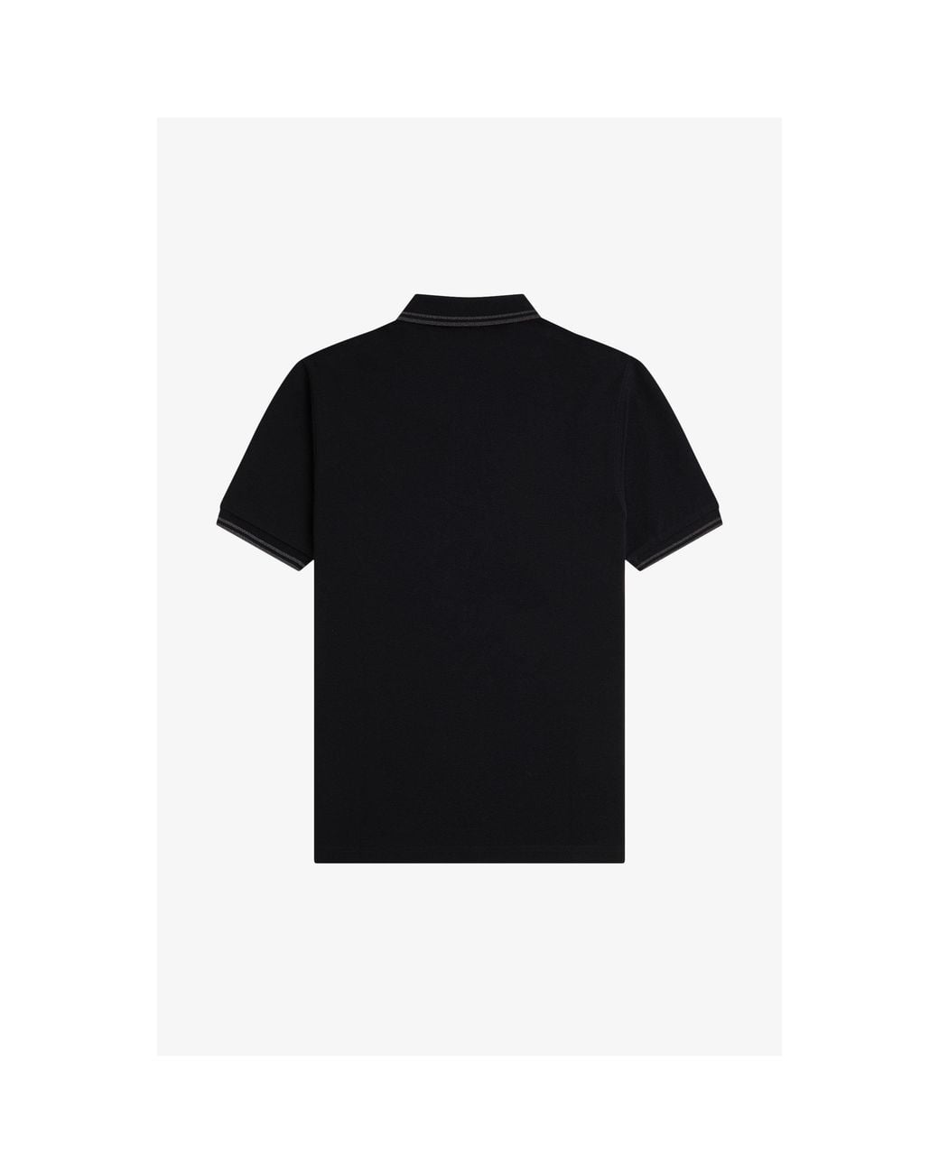 Fred Perry Black Short Sleeve Twin Tipped Polo Shirt for men