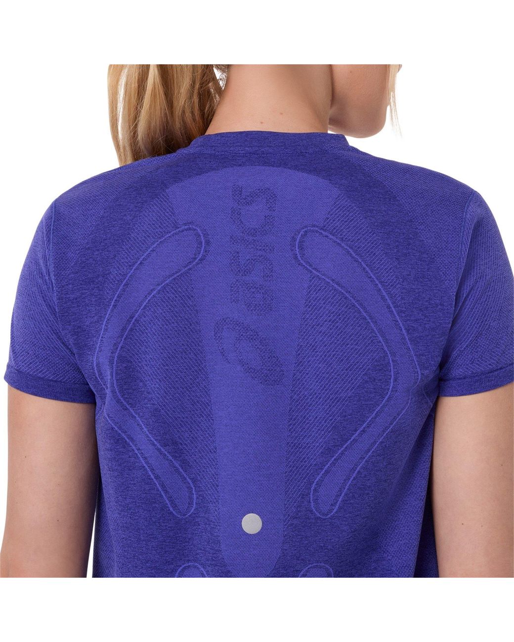 Asics Blue Road Seamless Short Sleeve Performance Running Top