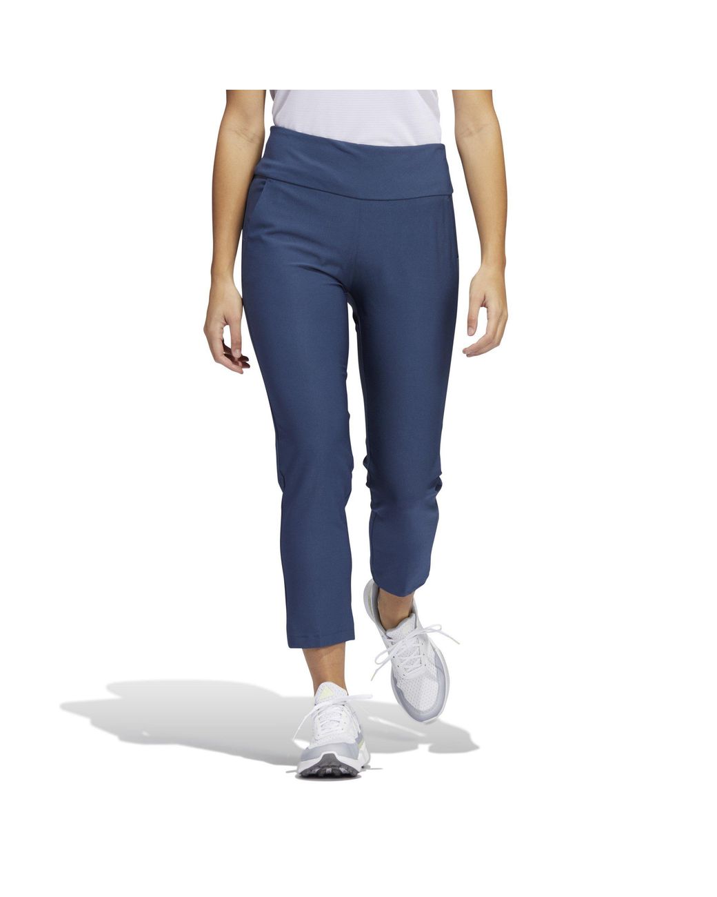 Adidas Blue Pull On Ankle Pants
