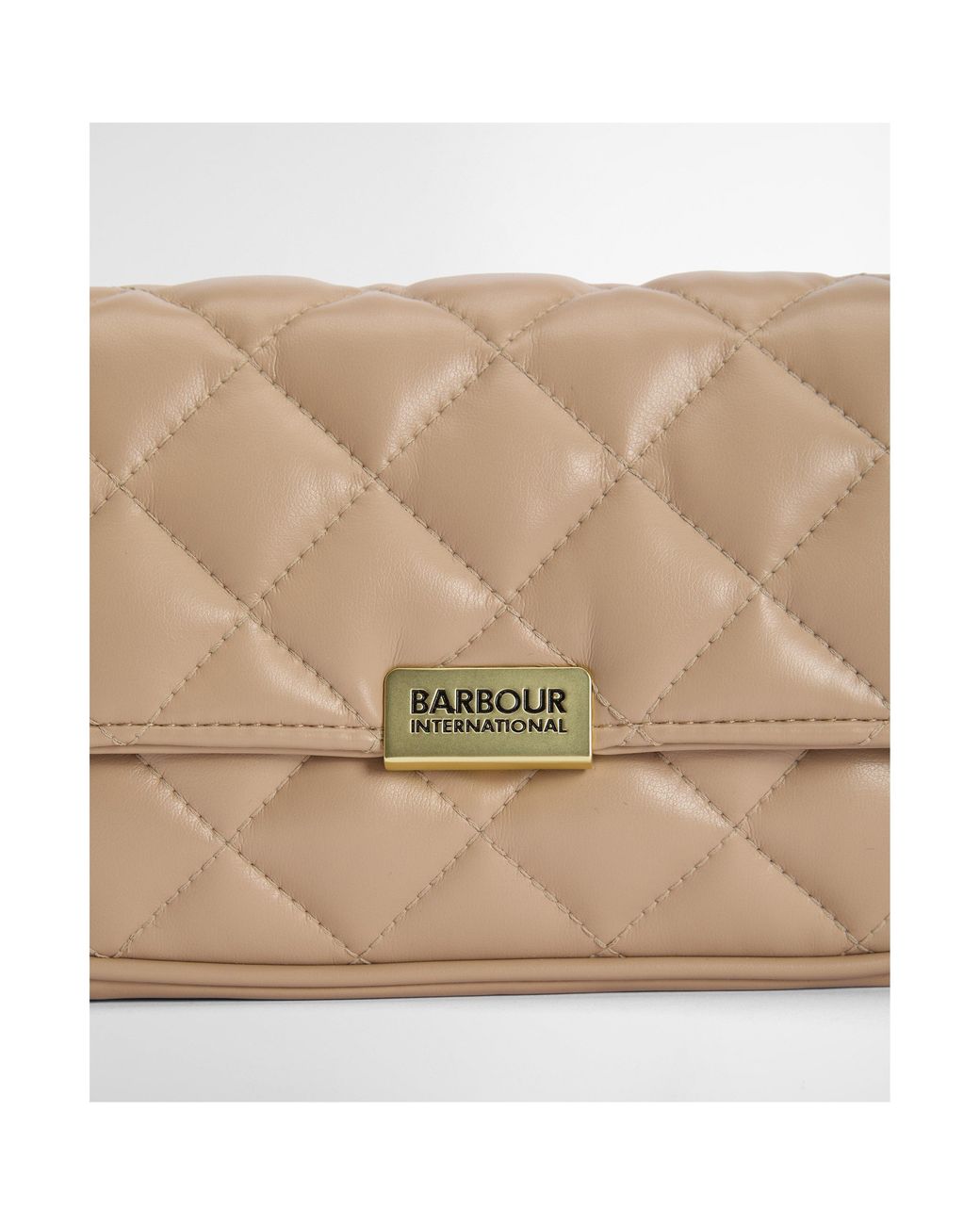 Barbour White Soft Quilt Mini Soho Crossbody Bag