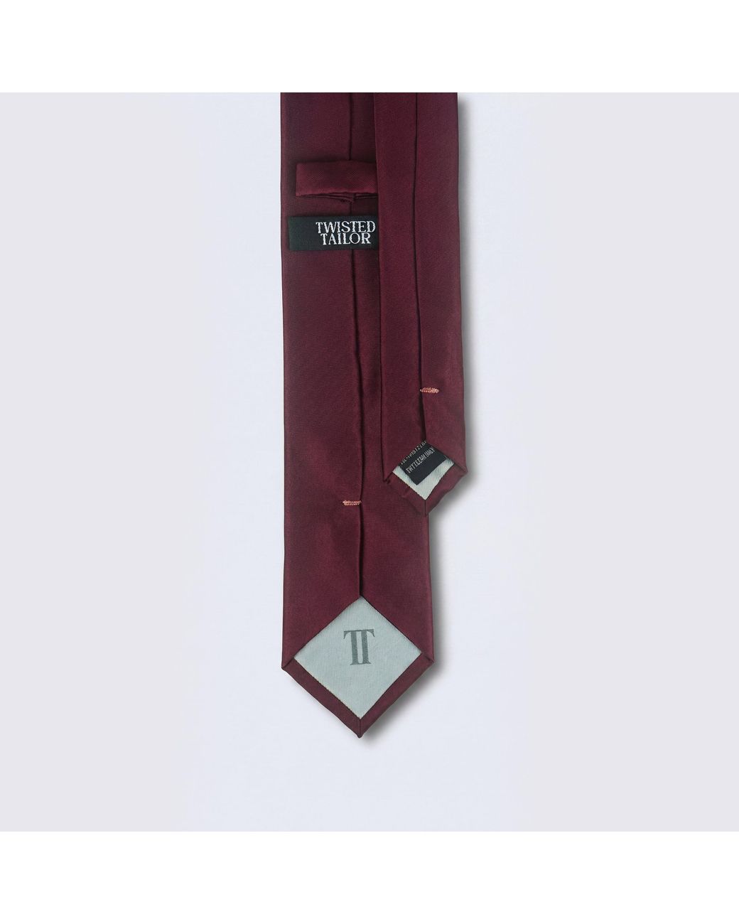 Twisted Tailor Purple Ellroy Plain Tie for men