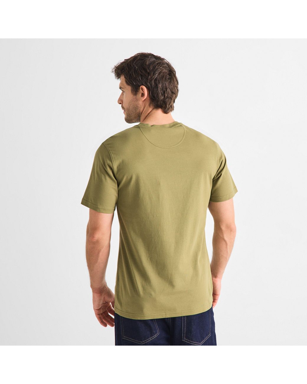 Barbour Green Small Logo T-Shirt for men