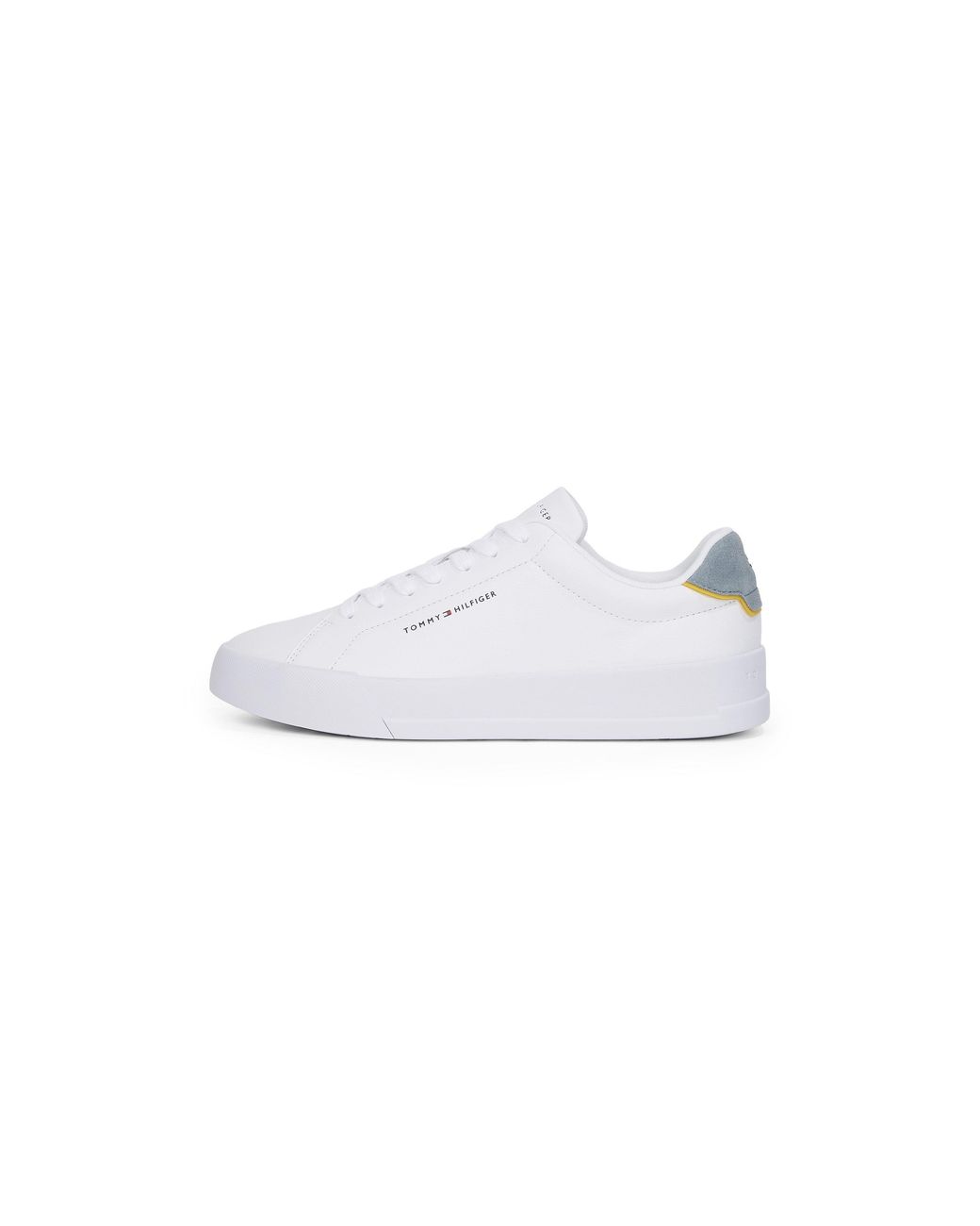 Tommy Hilfiger Blue Court Leather Low Top Trainers for men