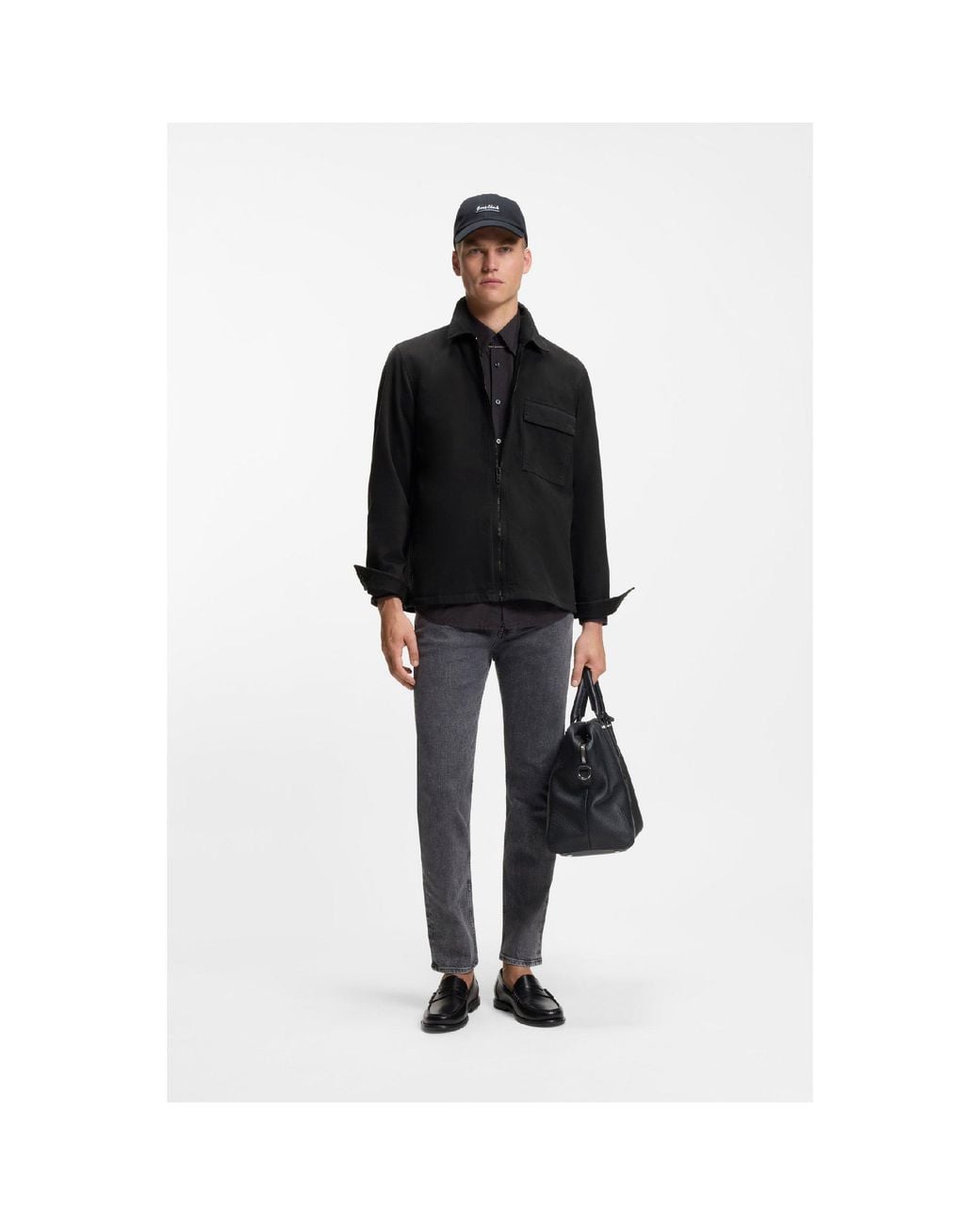 Boss Black Lorum Cotton Full-Zip Jacket for men