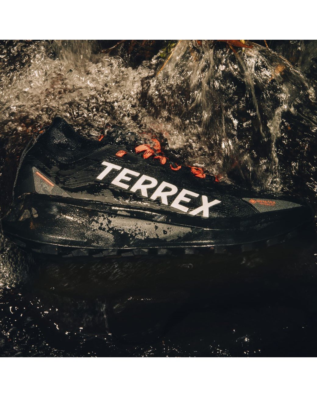 Adidas Blue Agravic Gore-Tex Trail Running Shoes for men
