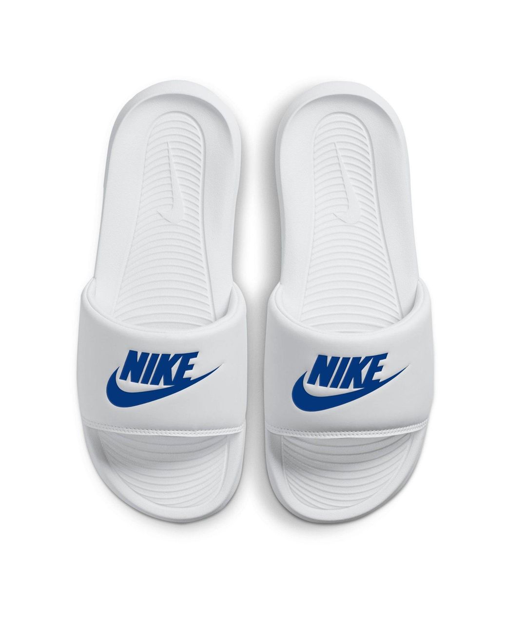 Nike White Victori One Slides for men