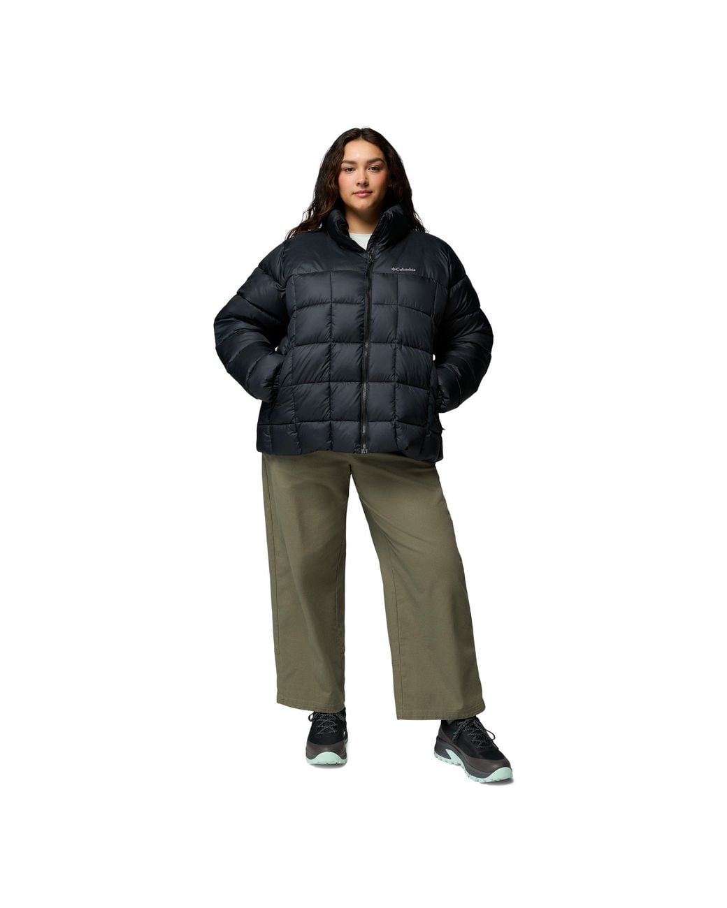 Columbia Black Puffect Water-Resistant Short Puffer Jacket