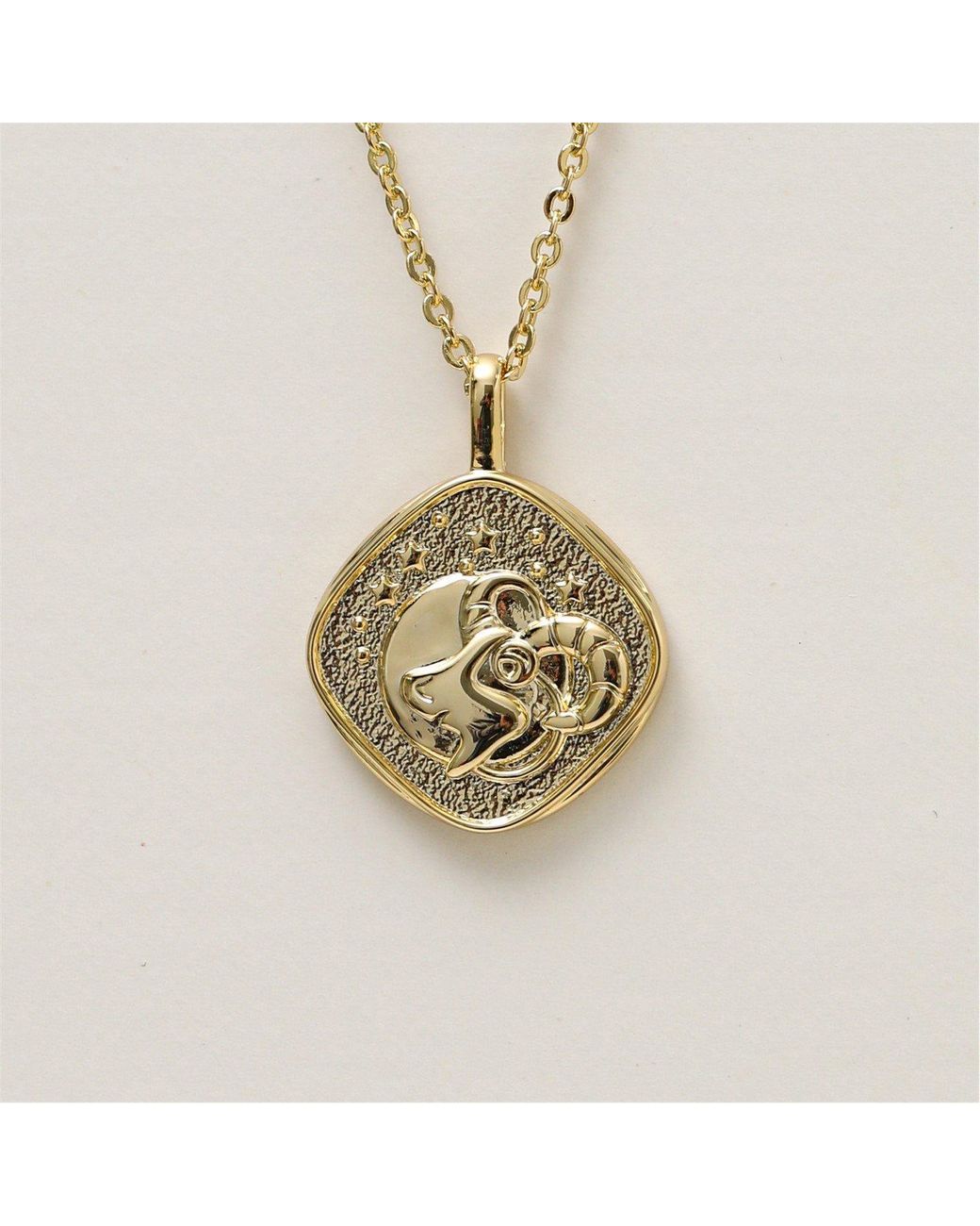 Jon Richard Red Plated Molten Horoscope Necklace