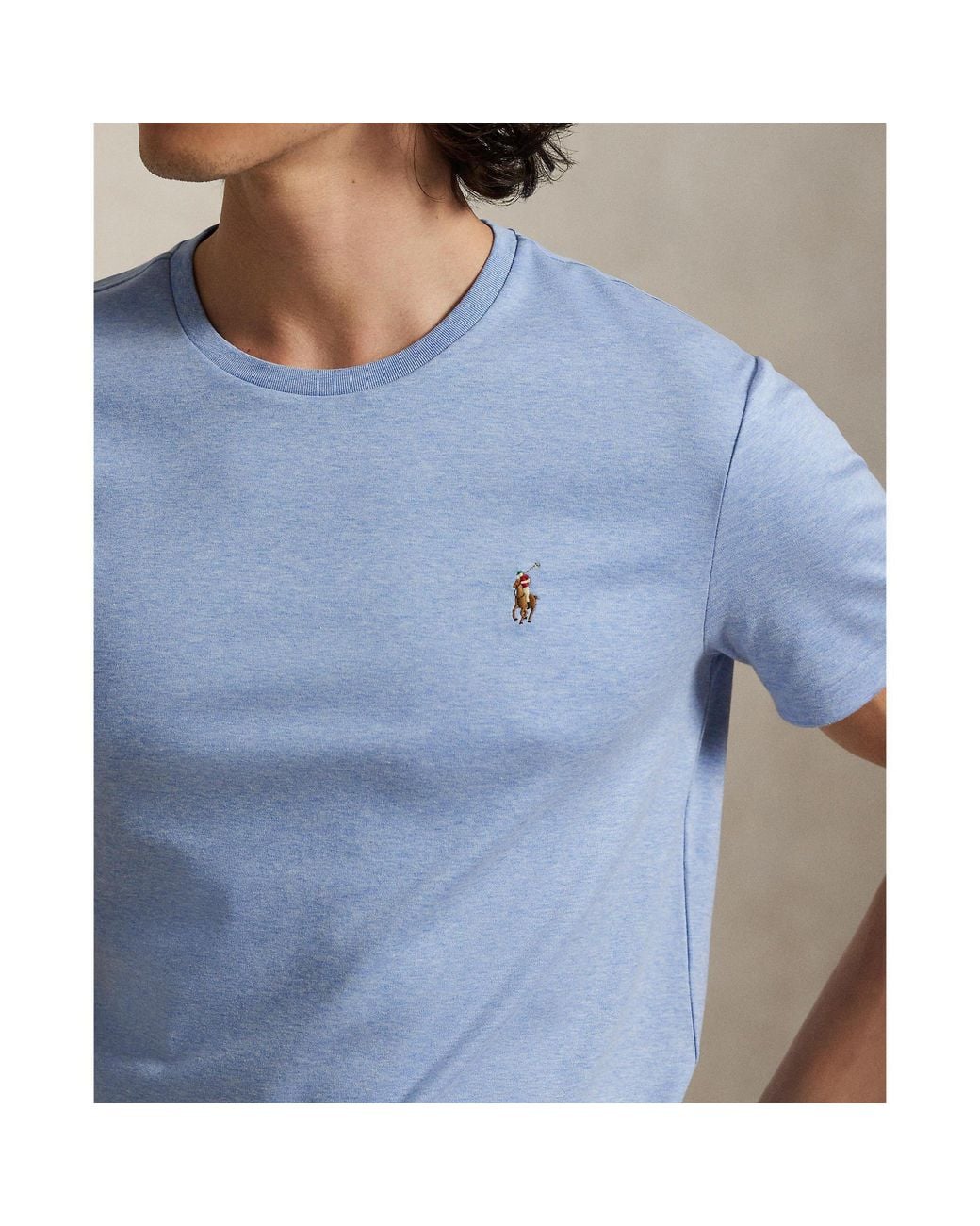 Polo Ralph Lauren Blue Regular Fit Pima T-Shirt for men